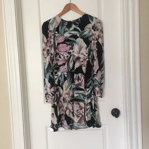 Floral long sleeve dress